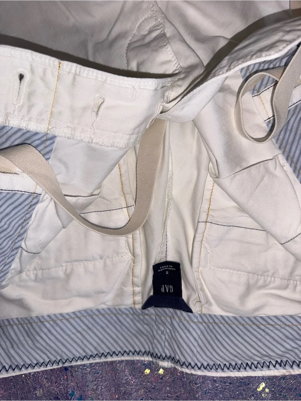 1056-GAP Men's White Casual Chinos